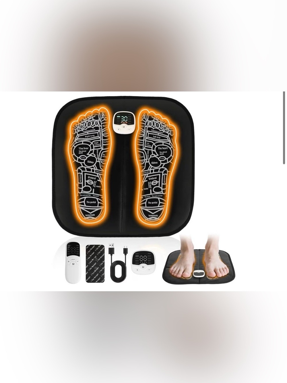 ems foot massager mat